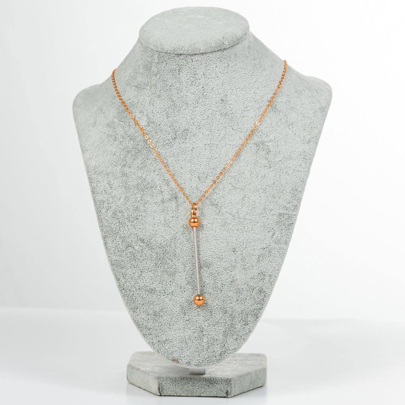 Beadable Metal Necklaces With Bars
