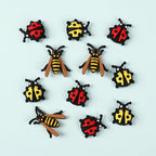 Silicone 3D Focal Beads Ladybug Wasp Insect Detailed Wings and Antennae 20pcs 4