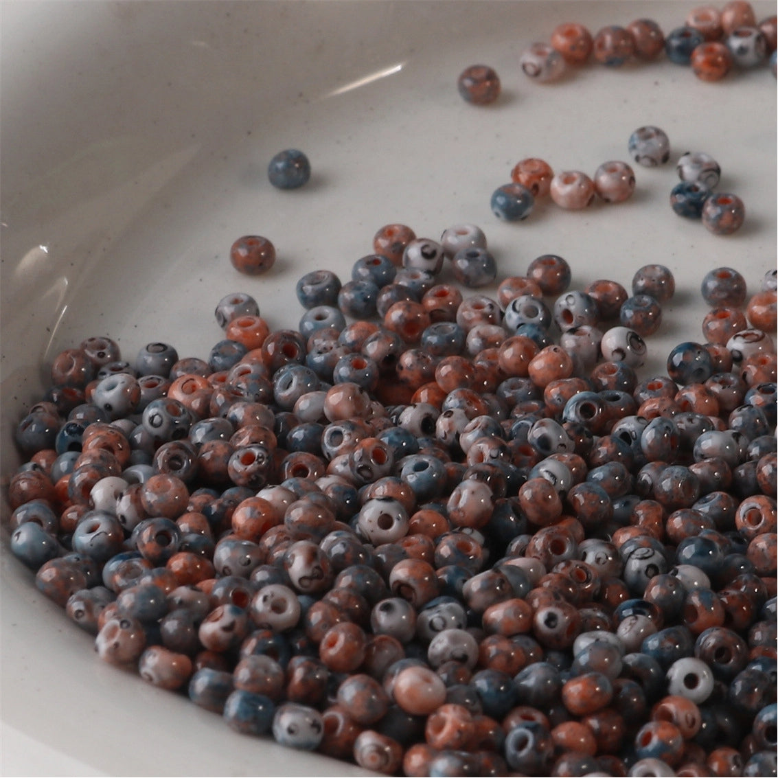 Premium Picasso Oil Painting Texture Seed Glass Beads 2mm 3mm 12