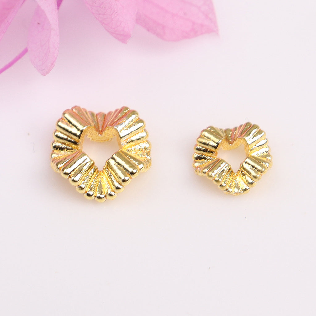 Alloy Wavy Spacer Beads 6mm 8mm Tibetan Style 10pcs 2