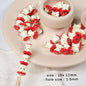 Apple Core Half Apple Metal Beads 11mm Enamel Finish 10pcs 3