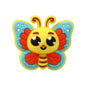 Silicone 3D Focal Beads Bee Butterfly Cheerful Faces Vibrant Colors 13