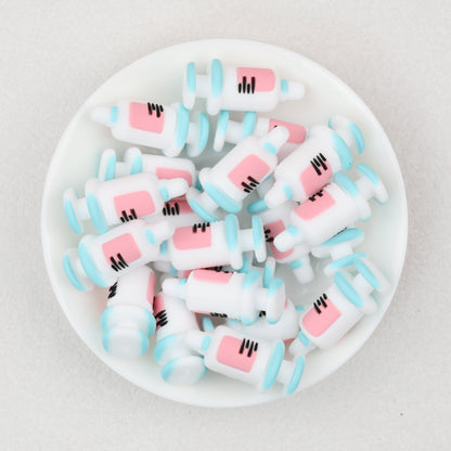Medical Syringe 3D Silicone Focal Beads 20 pcs