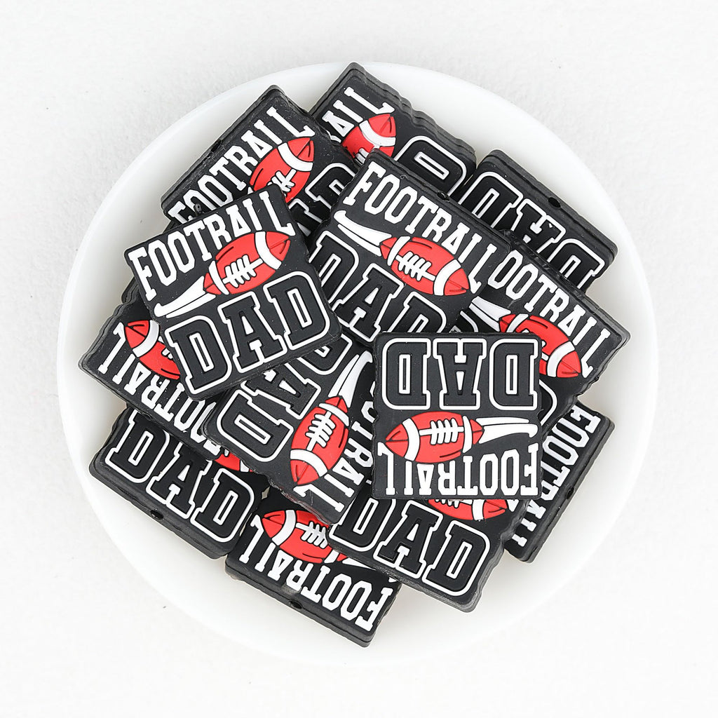 Silicone Focal Beads Dad Theme Legendary Dad Best Ever 20pcs