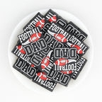 Silicone Focal Beads Dad Theme Legendary Dad Best Ever 20pcs