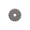12mm Silicone Flat Spacer Beads Metal Color Stripes Dots 20 pcs 6