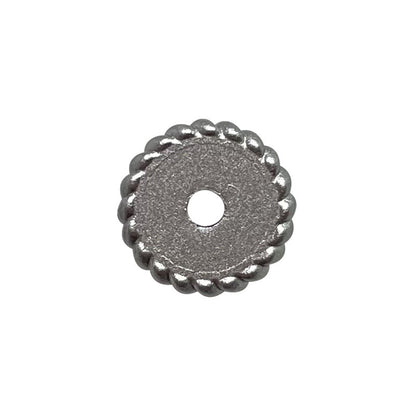 12mm Silicone Flat Spacer Beads Metal Color Stripes Dots 20 pcs 6
