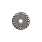 12mm Silicone Flat Spacer Beads Metal Color Stripes Dots 20 pcs 6