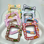Hand Painted Cat Photo Frame Acrylic Bead Frames 5pcs