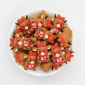 Cute 3D Highland Cow Silicone Focal Beads Red Glasses Bow 20pcs