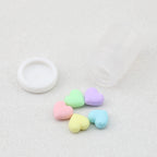 3D Colorful Heart Shape Bottle Silicone Focal Beads 20pcs 2