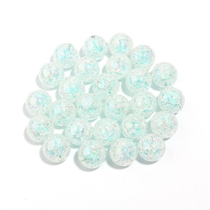 Crackle Round Acrylic Beads 16mm Pastel Mixed Colors 10pcs 7