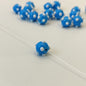 Lampwork Glass Beads Sea Urchin 11mm Handmade Polka Dotted 14pcs 9