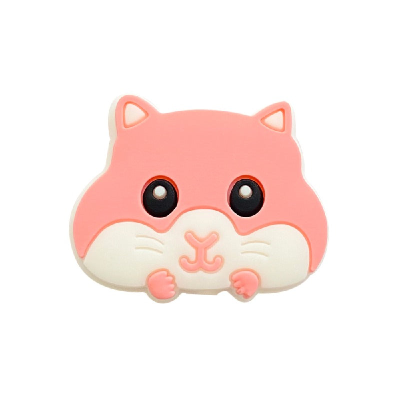 Silicone Focal Beads Hamster Cheeks and Paws Pastel Colors 20pcs 3