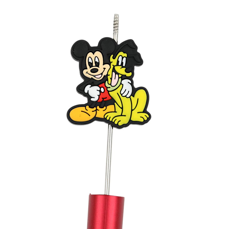 Silicone Focal Beads Disney Mickey Pluto Smiling Face 20pcs 2