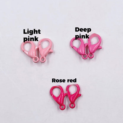 Zinc Alloy Lobster Clasp Keychain Findings 12mm Baking Painted 100pcs 9