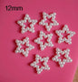 Pearl Hollow Pentagram Acrylic Beads 12mm Imitation Pearl ABS Plastic 100pcs 2