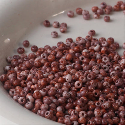 Premium Picasso Oil Painting Texture Seed Glass Beads 2mm 3mm 21