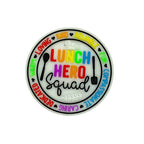 Silicone Focal Beads Lunch Hero Squad Rainbow Lettering Kitchen Icons 1 pcs