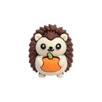 Silicone 3D Hedgehog Pumpkin Focal Beads 20 pcs 6
