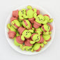 3D Cute Smiling Cactus Silicone Focal Beads 20pcs 4