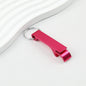 Aluminum Bottle Opener Keychain Slim Durable Lightweight - Rose Red