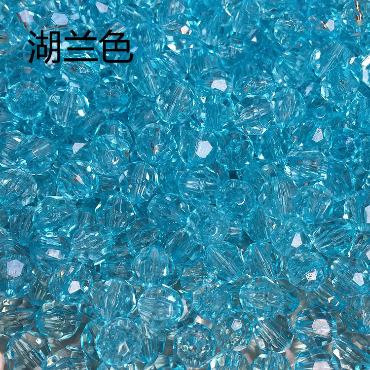 Transparent Faceted Acrylic Beads 10mm Crystal Texture 990pcs 9