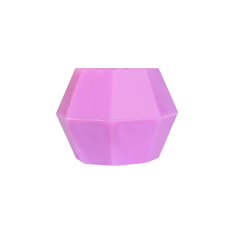 18mm Faceted Silicone Beads Colorful Geometric Shape 50pcs 14