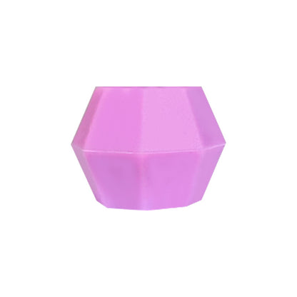 18mm Faceted Silicone Beads Colorful Geometric Shape 50pcs 14