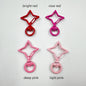 Zinc Alloy Colorful Four Pointed Star Swivel Buckle Keychain Clasps 20pcs 3