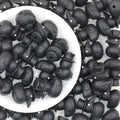 3D Black Crow Hat Silicone Focal Beads 20pcs