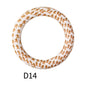 65mm Printed Silicone Beads Round Rings Floral Animal Spots Prints 20