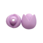 Lotus Silicone Beads Pastel Colors Soft Matte Finish 10pcs 38