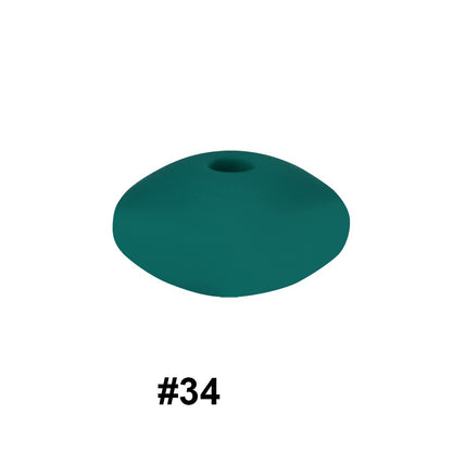 14mm Abacus Silicone Beads Lentil Flat Spacer 50pcs