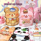 Animal Shaped Zip Lock Bags Plastic 19.4x14.4cm Top Seal 10pcs 2
