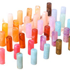 Acrylic Tube Beads 8x20mm Pastel Marbled Soft Glow 10pcs 5