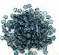 Pentagonal Star Glass Beads 8mm Transparent Pastel Colors 30pcs 24