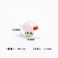 Cartoon Mushroom Shaped Glass Beads 12x16mm 5pcs 6