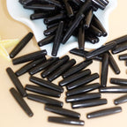 Black Cylinder Acrylic Tube Beads 5mm 25mm 1130pcs