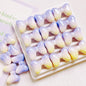 UV Finish Gradient Bow Acrylic Beads 25mm Colorful Glossy 10pcs 4