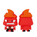 Silicone 3D Focal Beads Fireman With Flames on Head