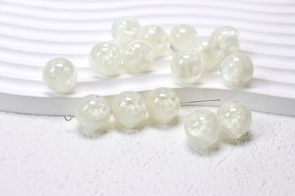 Sparkling Star Resin Round Beads 16mm 50pcs 6