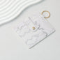 PU Card Holder Keychain Multi Patterned - B1 marble