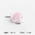Colorful Transparent Glass Round Beads 15mm 10pcs 6