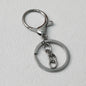 Zinc Alloy Lobster Clasp Keychain Hardware with Split Ring