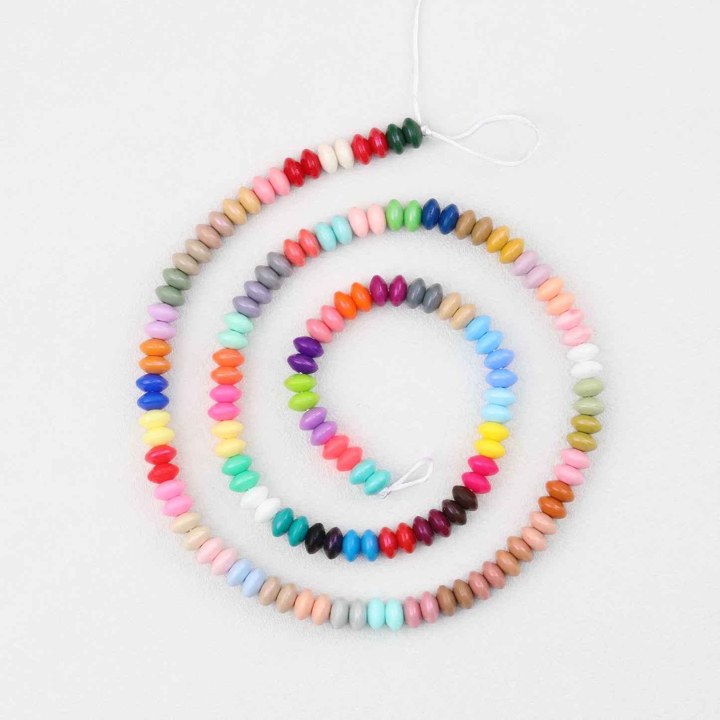 12mm Silicone Spacer Beads Color-Shifting Lentil Loose 50Pcs
