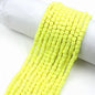 Cube Clay Beads 6mm Solid Color Polymer Matte Finish 10strands 7
