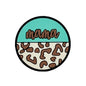 Silicone Focal Beads Mama Round Leopard Print Color Block 20pcs 3