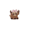 Silicone Focal Beads Highland Cow Boy Girl With Bow And Cap 20pcs 8
