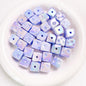 Light In The Dark Square Acrylic Beads 14.5mm Cheese Cube 10pcs 8
